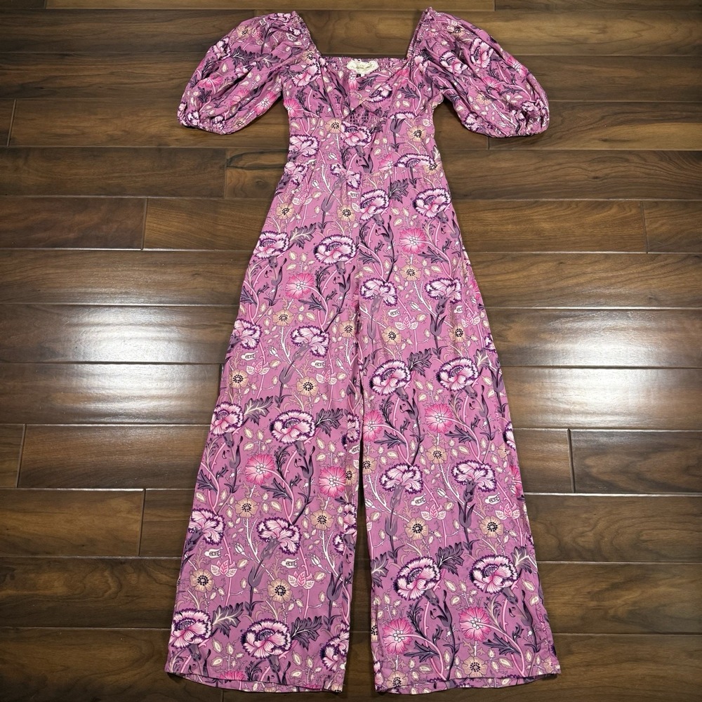 Jen's Pirate Booty Size Small Cerise Pink Purple Baroque Highgrove Jumpsuit‎